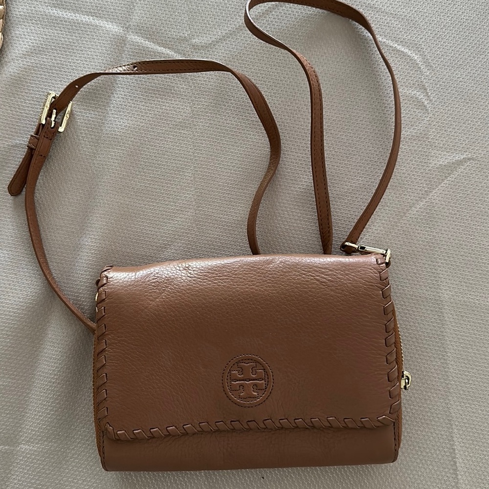 Tory Burch brown crossbody purse